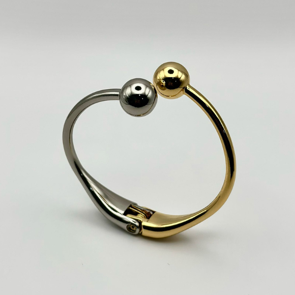 Bracalete Kely Duo de banhos em semijoia, com verniz Italiano