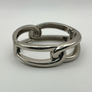 Bracelete elos em níquel, semijoia com verniz italiano