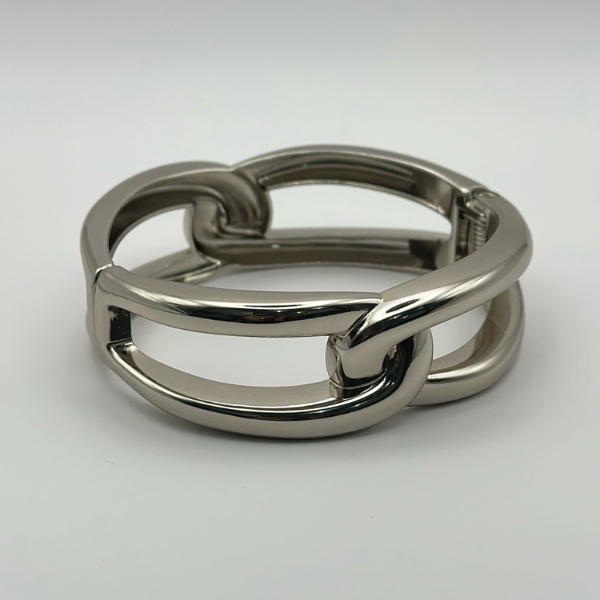 Bracelete elos em níquel, semijoia com verniz italiano